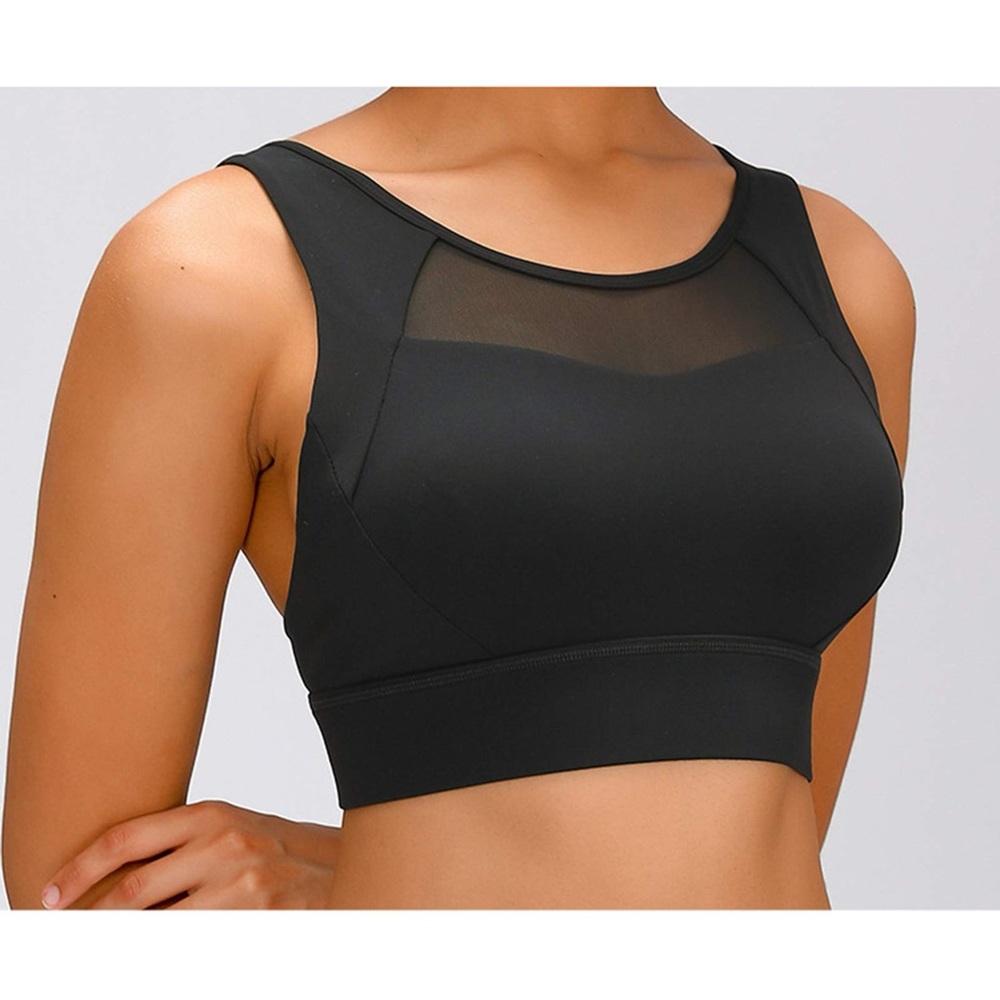 lululemon adjustable mesh Black Sports Bra